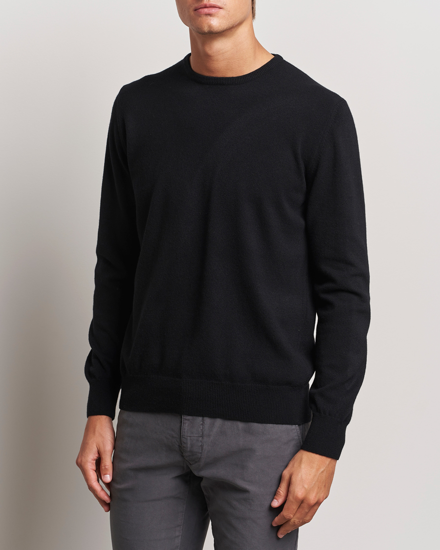 Herre | Tøj | Morgano | Wool/Cashmere Crewneck Black