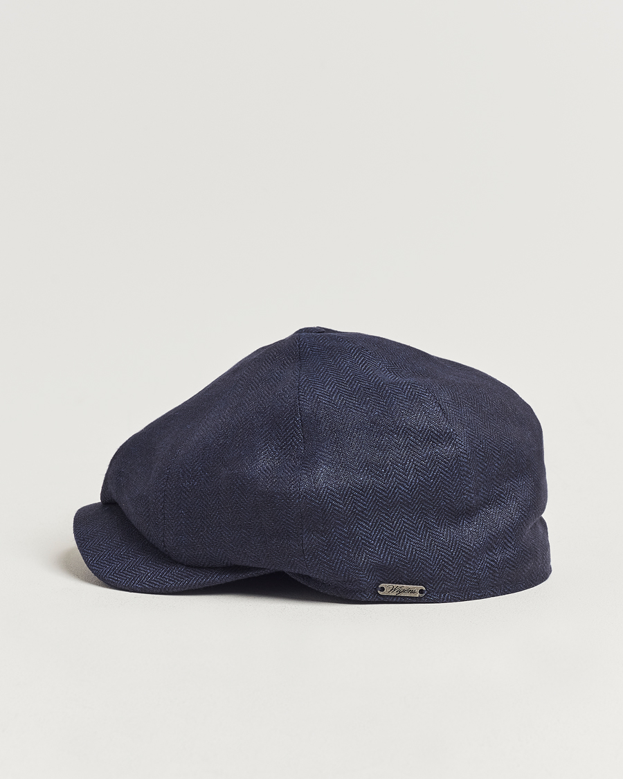 Herre | Wigéns | Wigéns | Newsboy Classic Linen Cap Navy