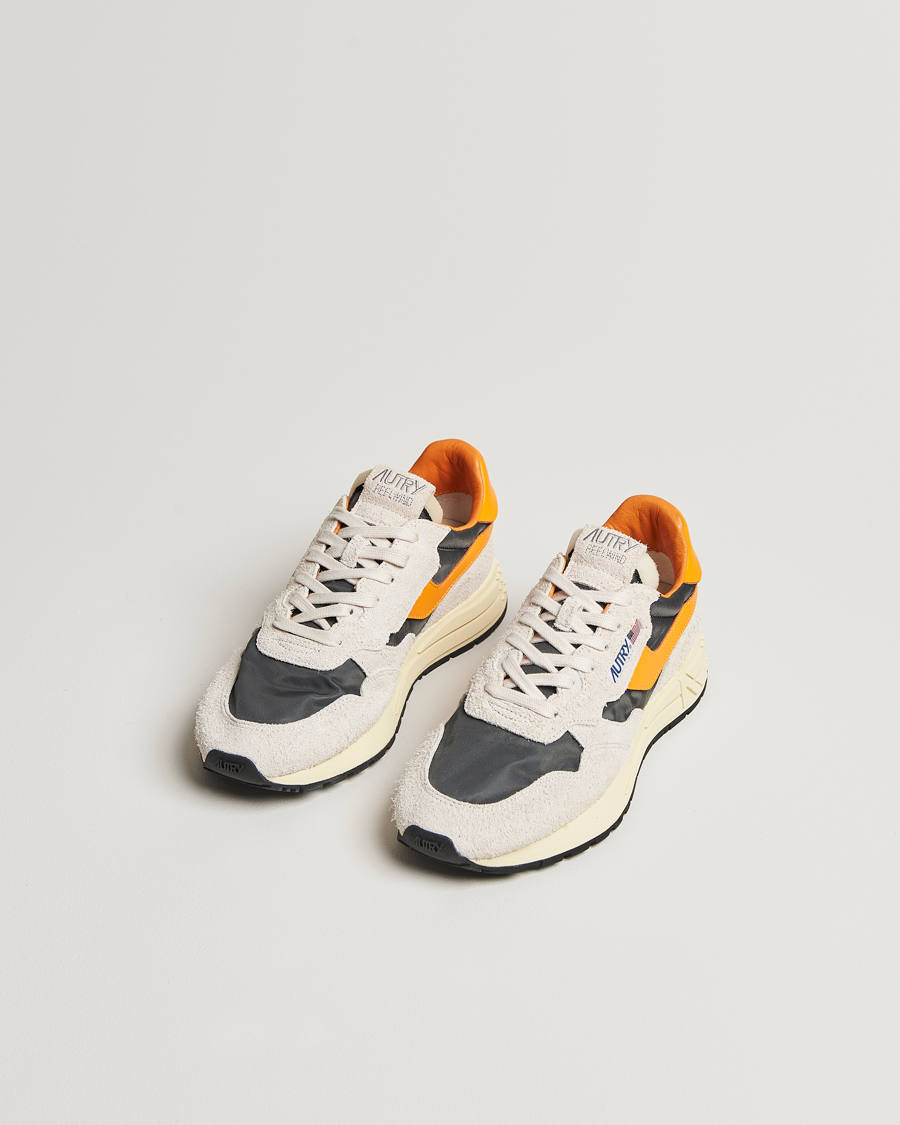 Herre | Autry | Autry | Reelwind Running Sneaker White/Grey/Orange
