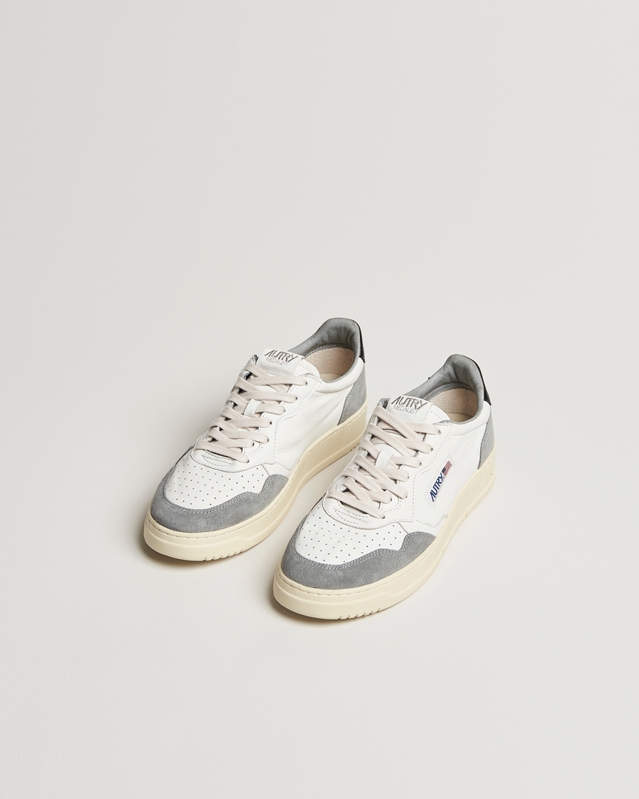 Herre | Autry | Autry | Medalist Low Goat Leather/Suede Sneaker Grey/Black