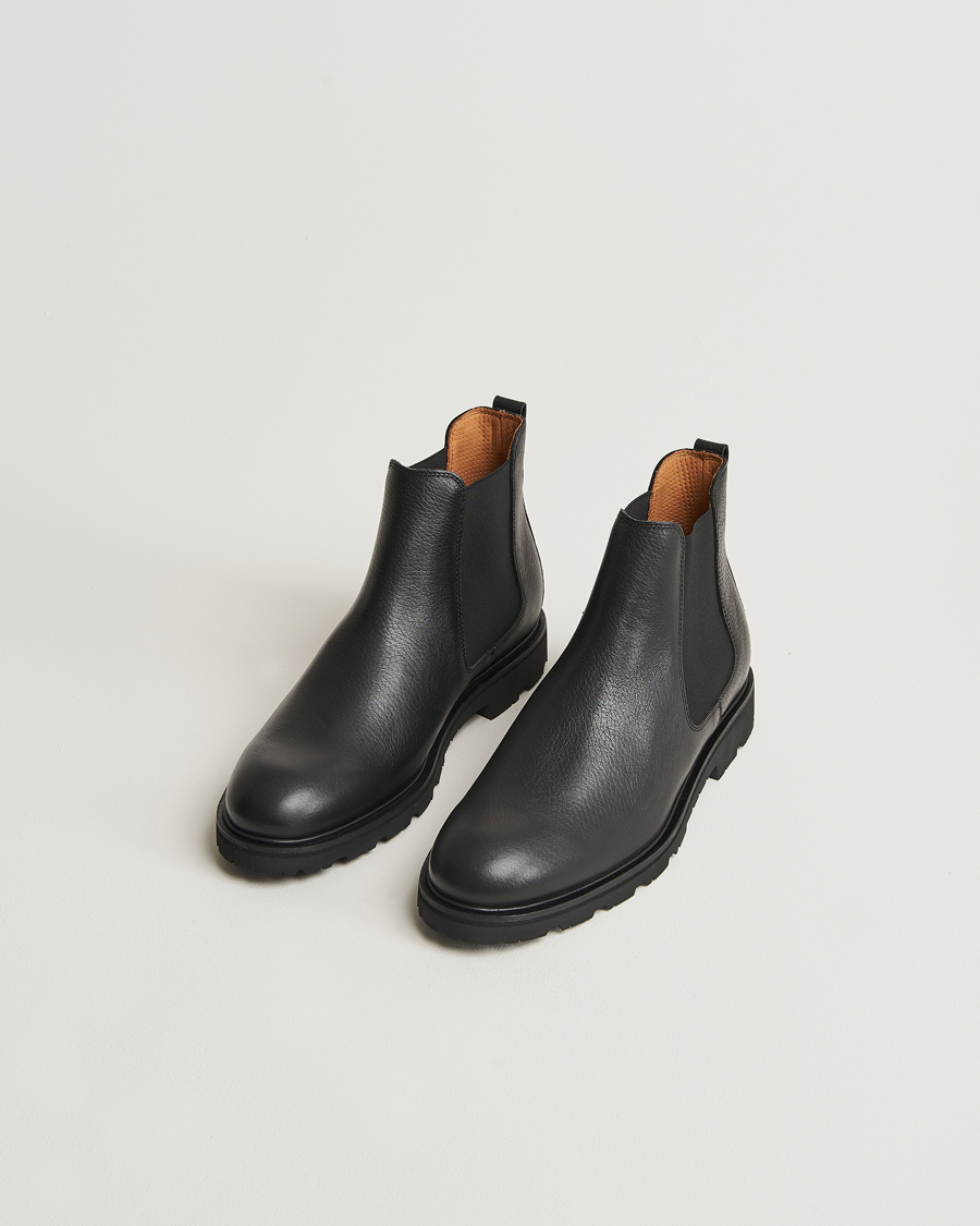 Herre | Sorte støvler | UBR | Thunder Chelsea Leather Boot Black