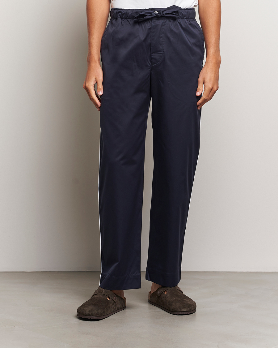 Herre | Nattøj | Tekla | Sateen Pyjama Pants Chelsea Navy