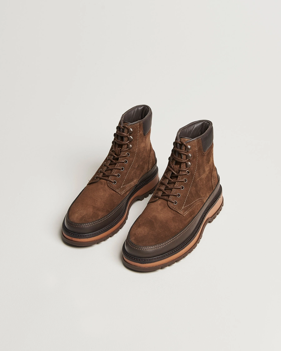 Herre | GANT | GANT | Clefton Felt Lined Suede Boot Tobacco Brown