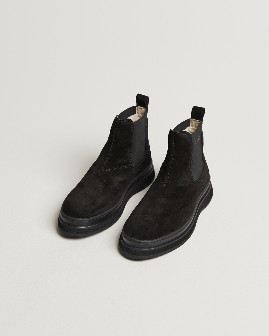 Herre |  | GANT | Blistown Shearling Suede Chelsea Boot Black