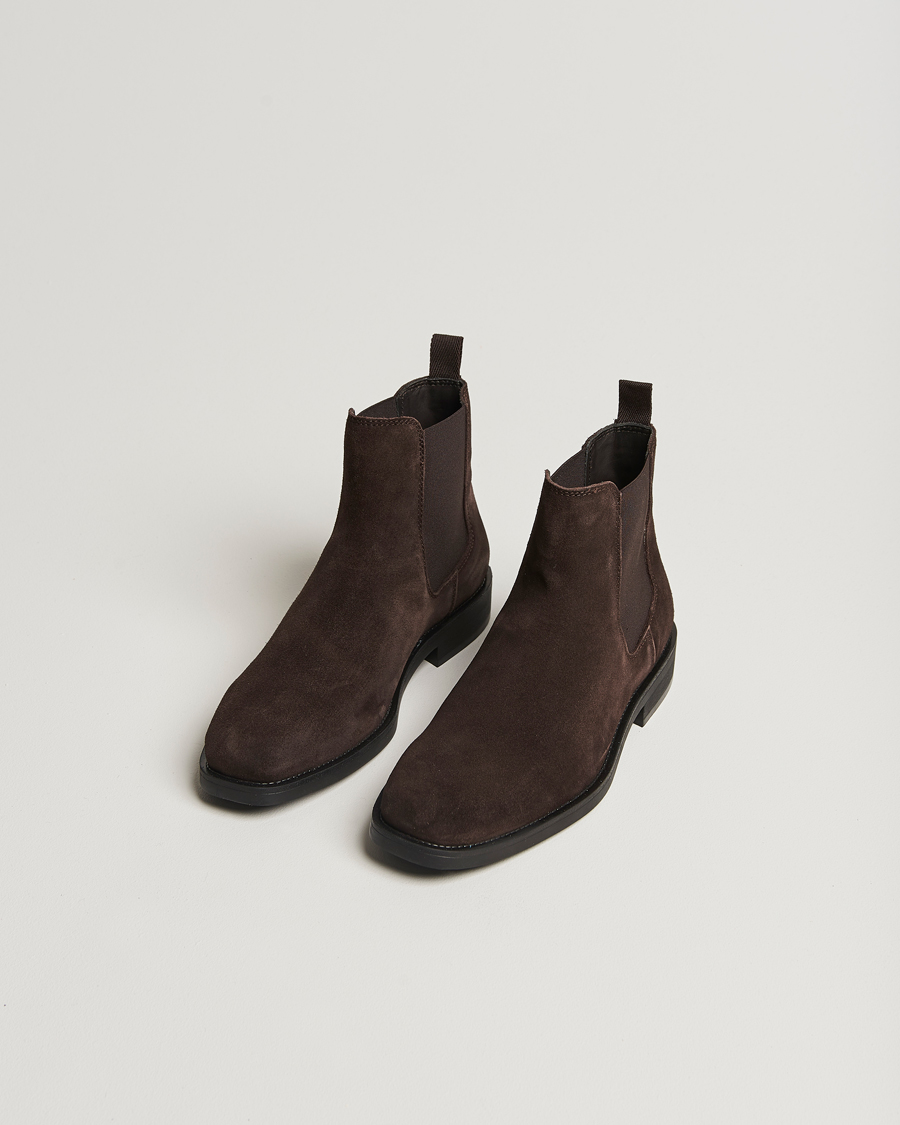 Herre |  | GANT | Rizmood Suede Chelsea Boot Dark Brown