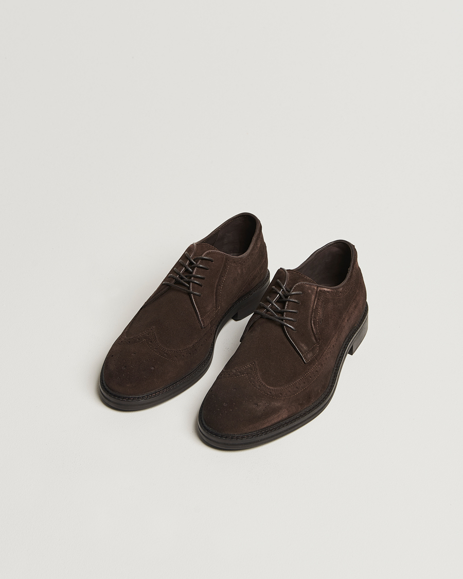 Herre | GANT | GANT | Bidford Suede Brogues Ebony Brown