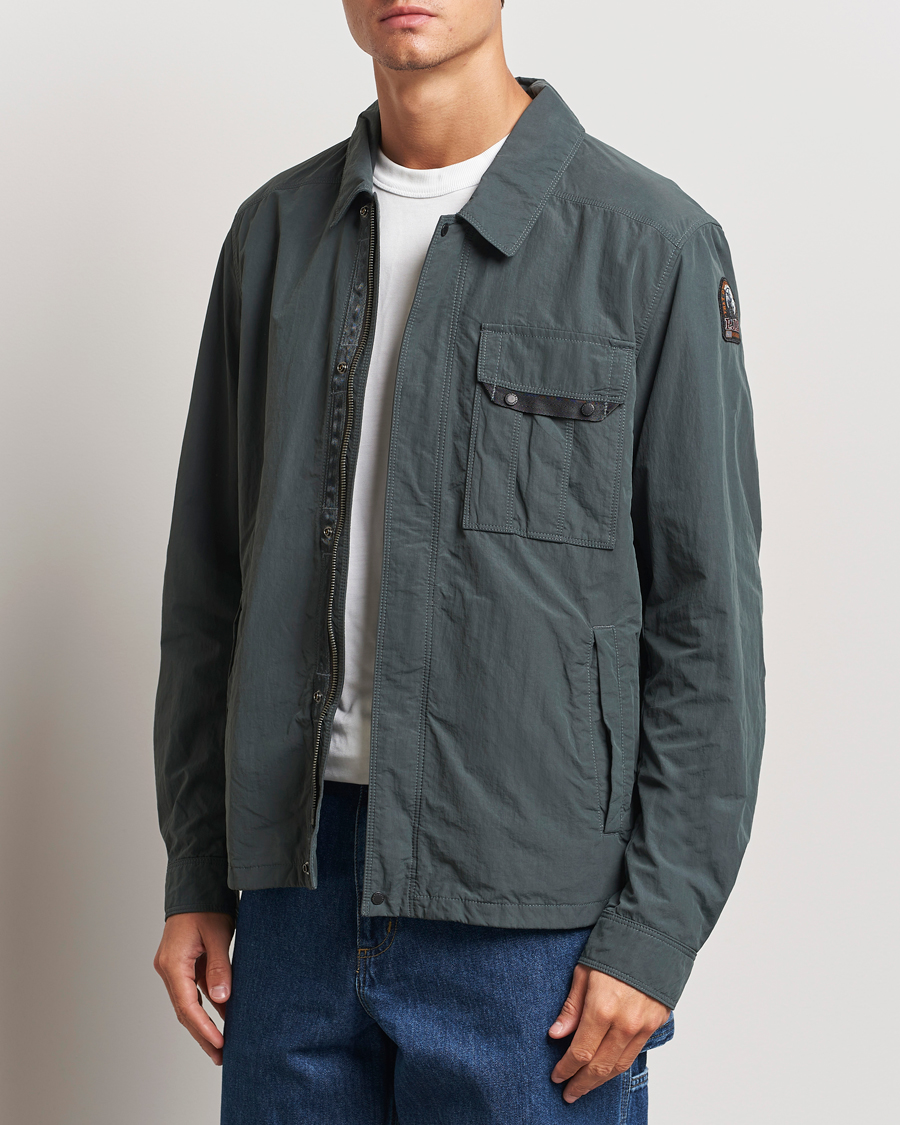 Herre |  | Parajumpers | Miura Peached Poplin Shirt Jacket Green Gables