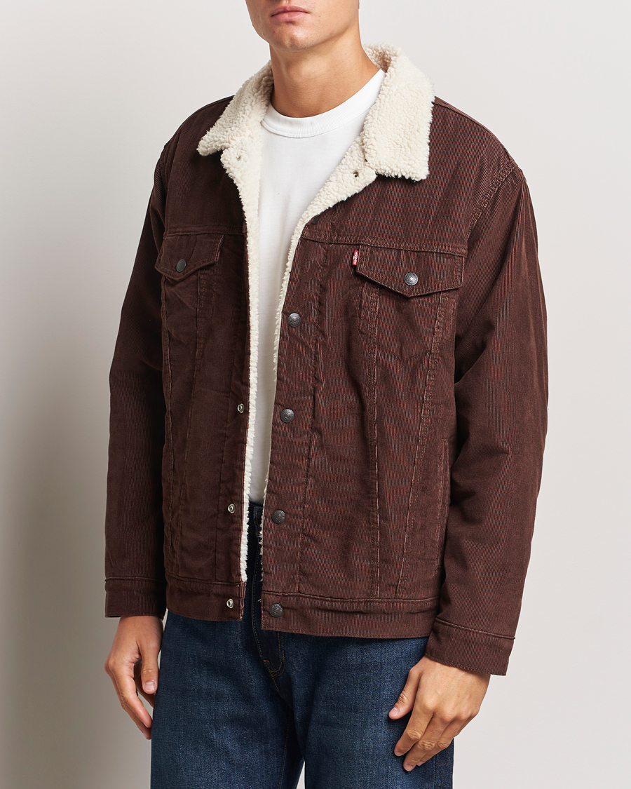 Herre |  | Levi\'s | Relaxed Fit Sherpa Trucker Chicory Coffee