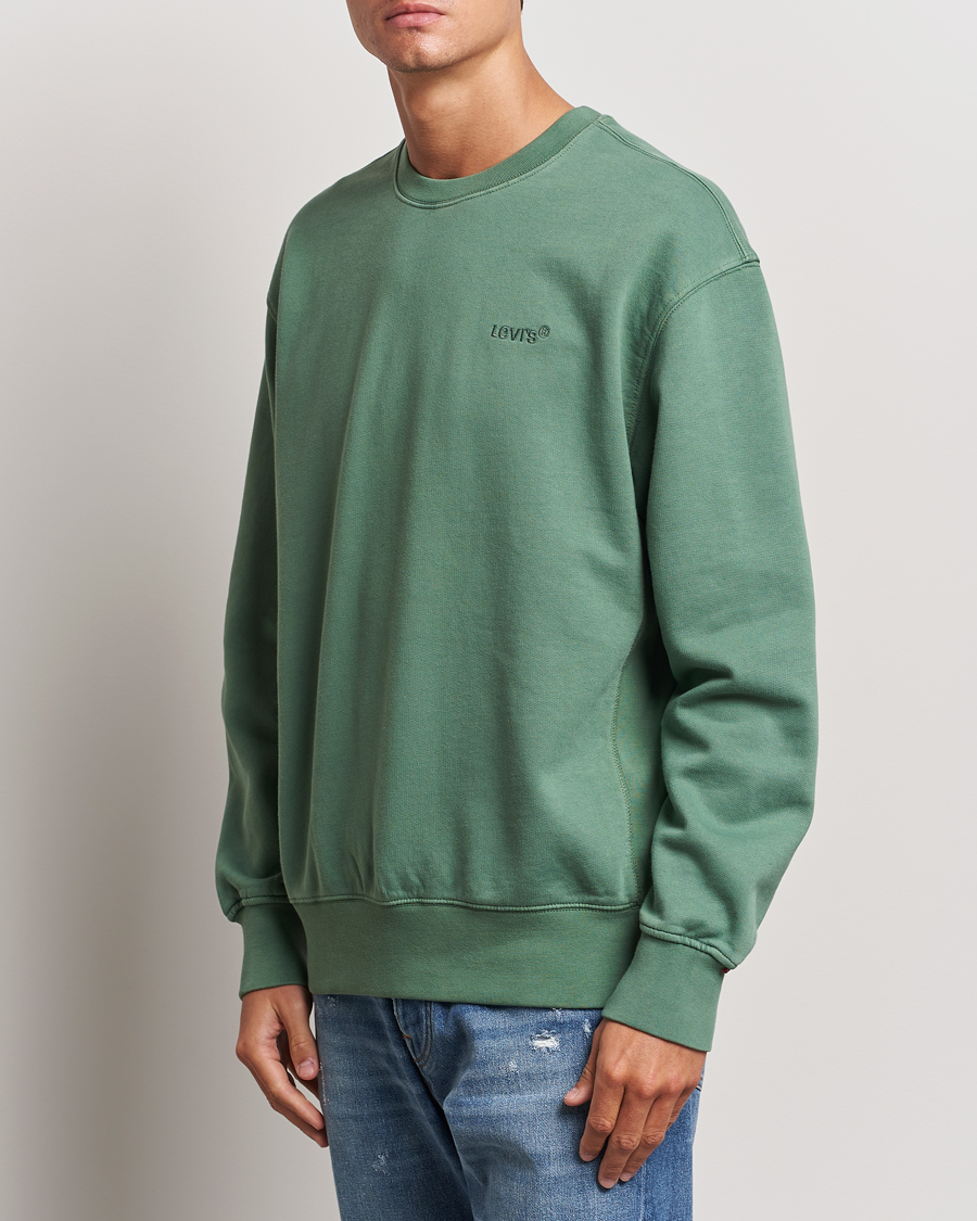 Herre | Levi's | Levi\'s | Garment Dyed Authentic Crew Neck Sweatshirt Myrtle