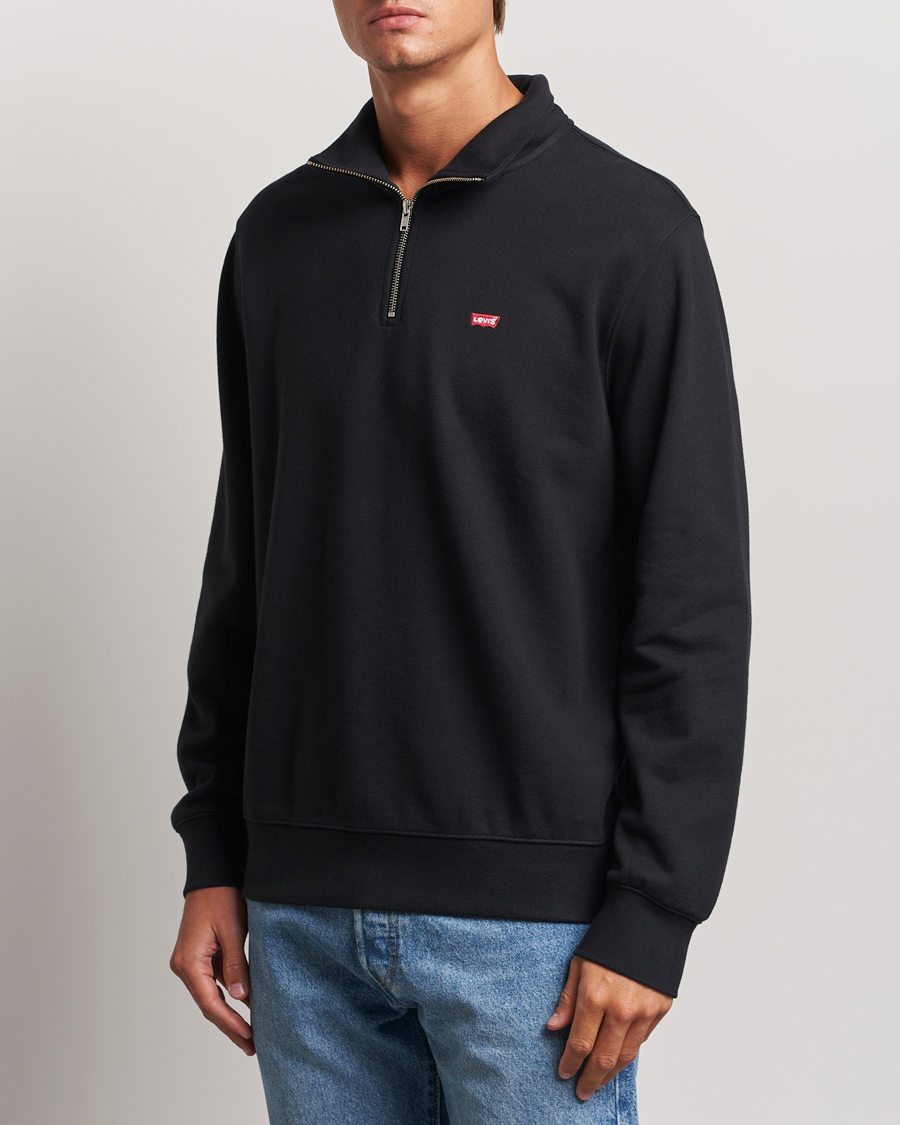 Herre |  | Levi\'s | Original Half Zip Sweater Mineral Black