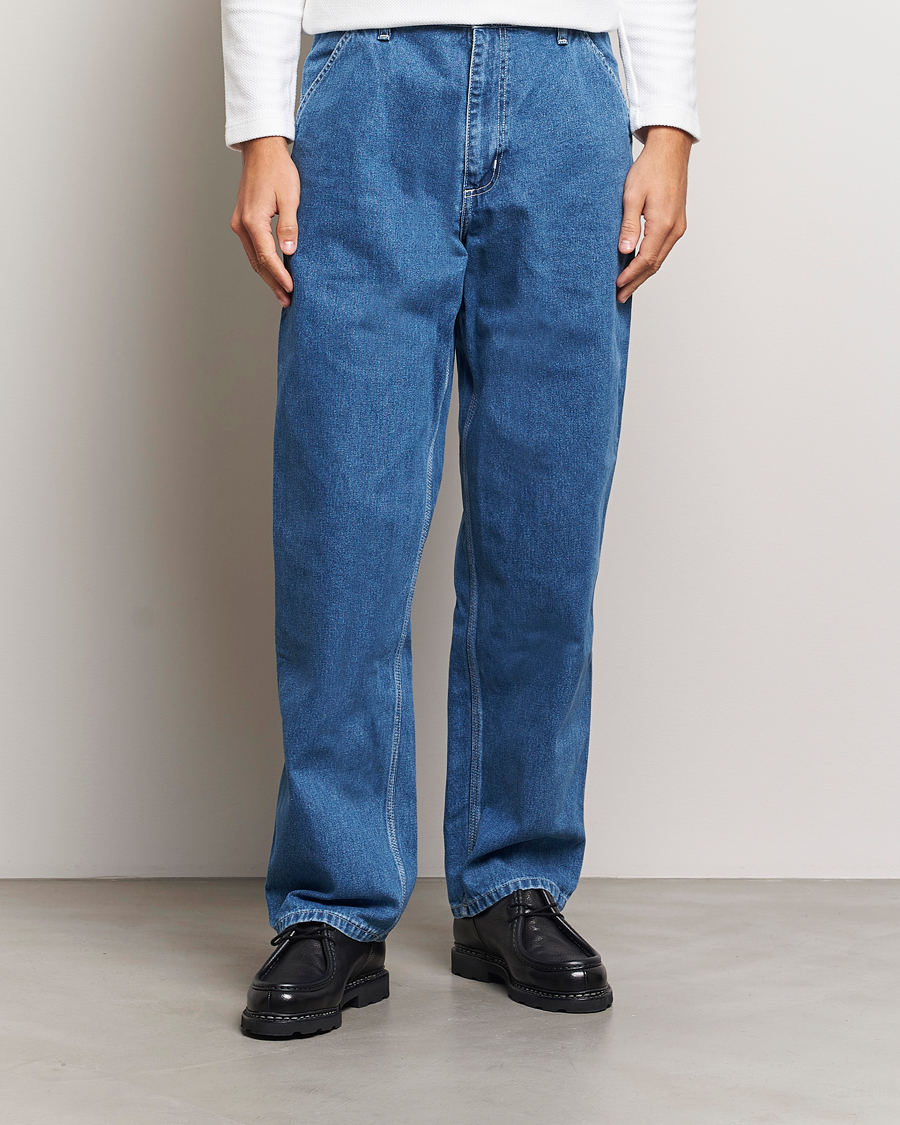 Herre |  | Carhartt WIP | Simple Pant Norco Denim Blue Stone Washed