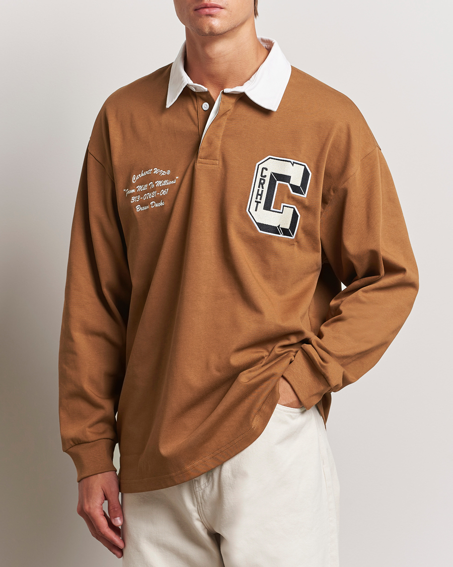 Herre | Rugbytrøjer | Carhartt WIP | Brown Ducks Rugby Shirt Hamilton Brown