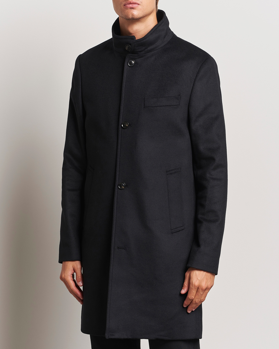 Herre | Business & Beyond - Casual | J.Lindeberg | Jesse Melton Cashmere Coat Black