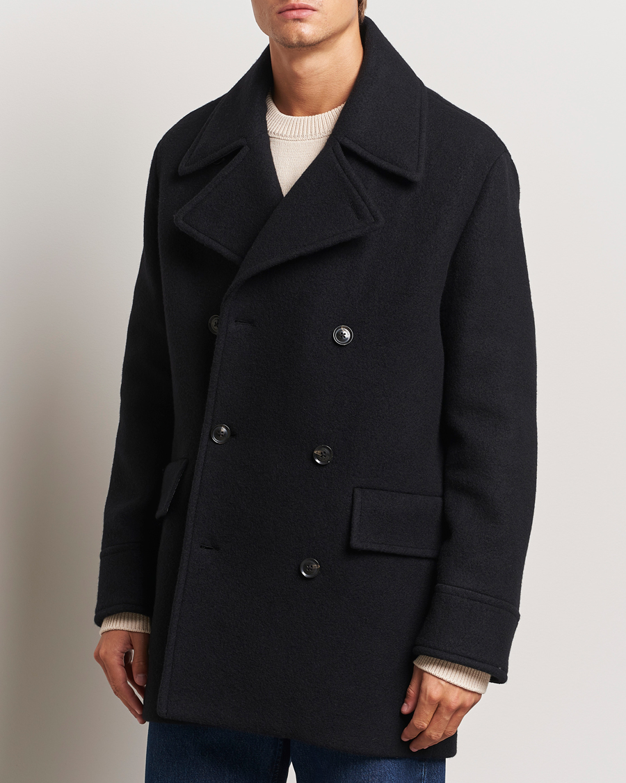 Herre |  | J.Lindeberg | Arno Double Breasted Coat Black