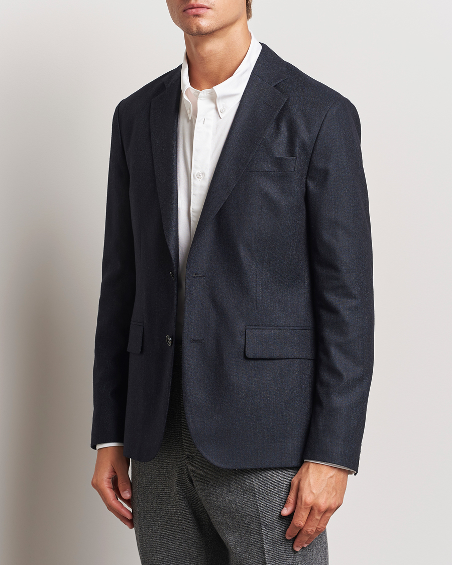 Herre | J.Lindeberg | J.Lindeberg | Elton Unlined Cash Stretch Flannel Blazer Navy