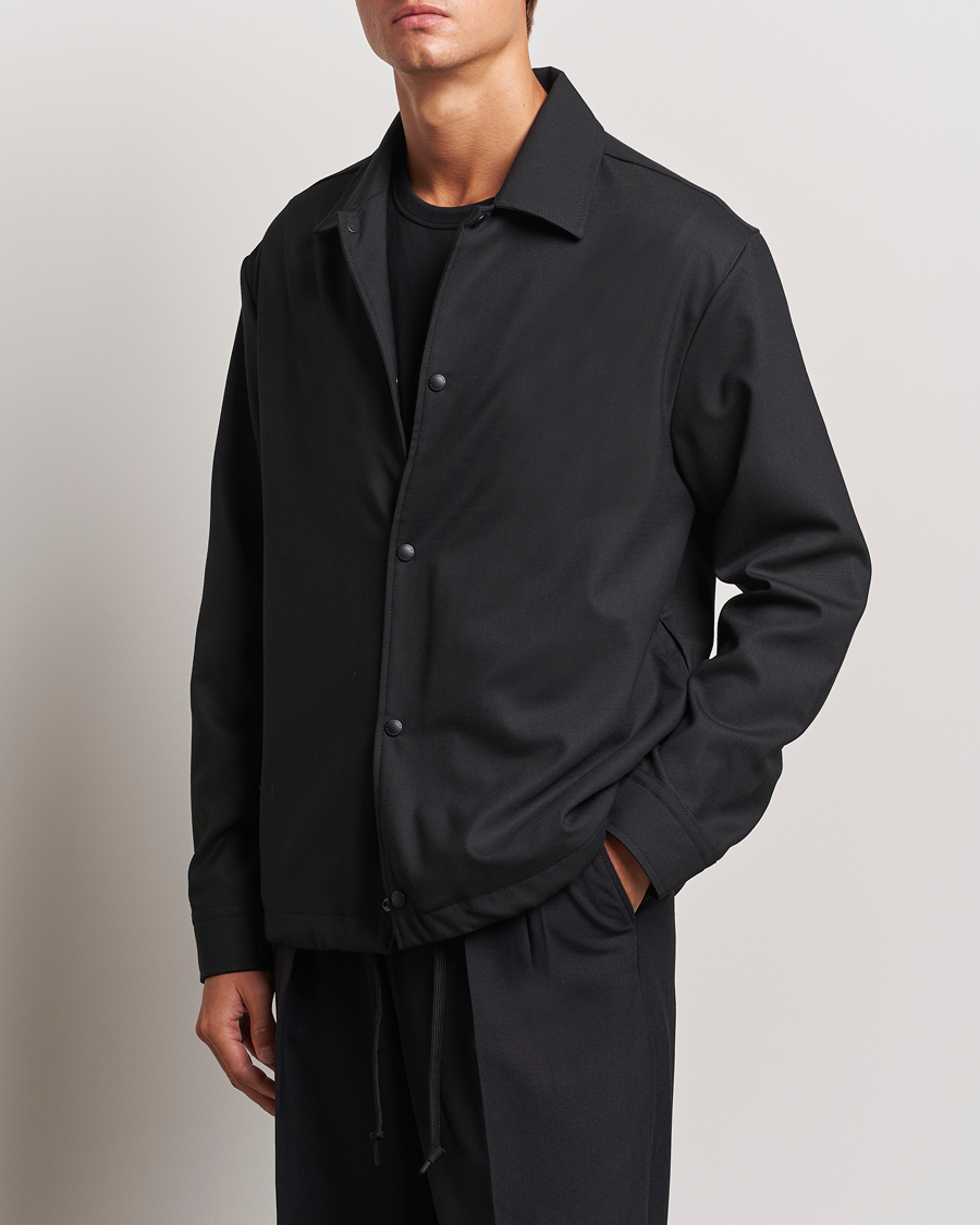 Herre | J.Lindeberg | J.Lindeberg | Celian Coach Overshirt Black