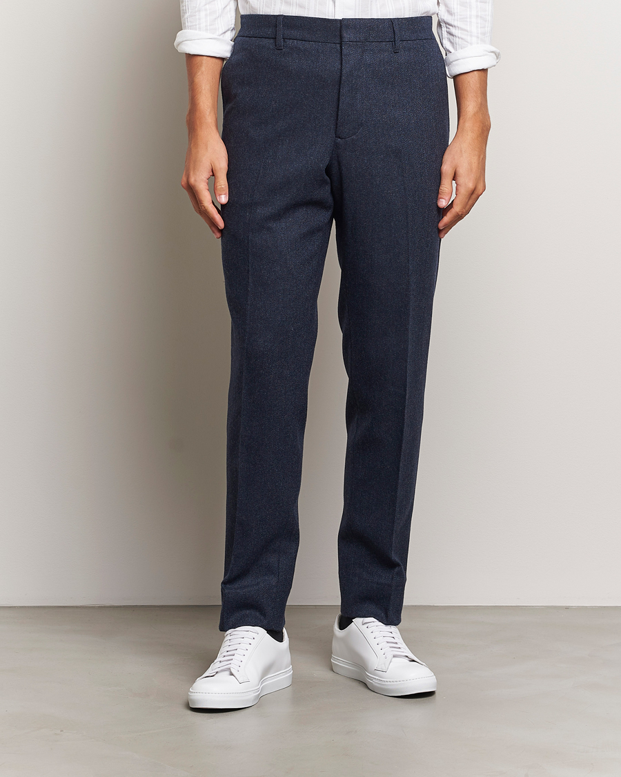 Herre |  | J.Lindeberg | Soren Twill Cash Flannel Pants Navy