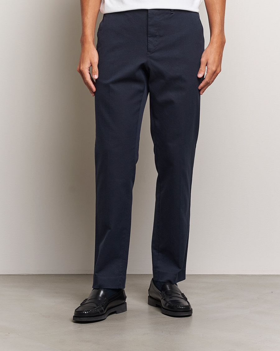 Herre | J.Lindeberg | J.Lindeberg | Lois Flannel Twill Pants Navy