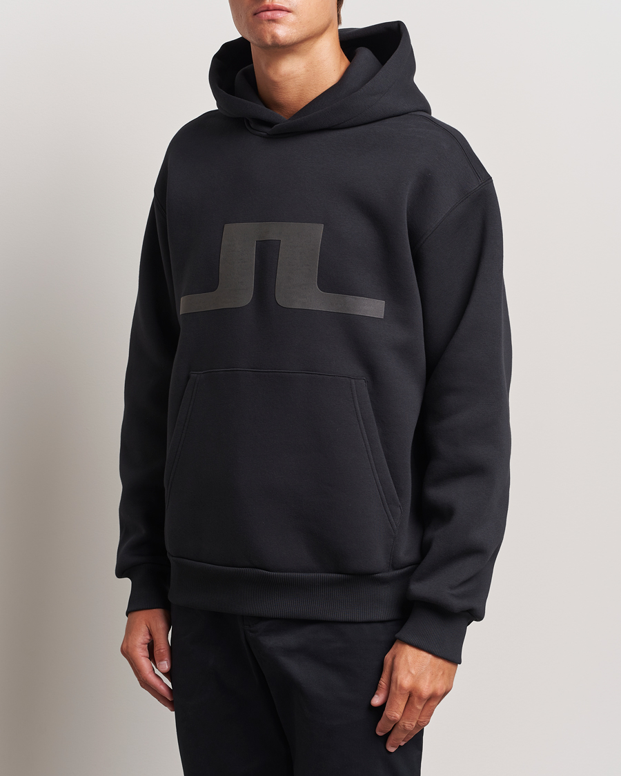 Herre | Business & Beyond - Casual | J.Lindeberg | Karson Graphic Hoodie Black