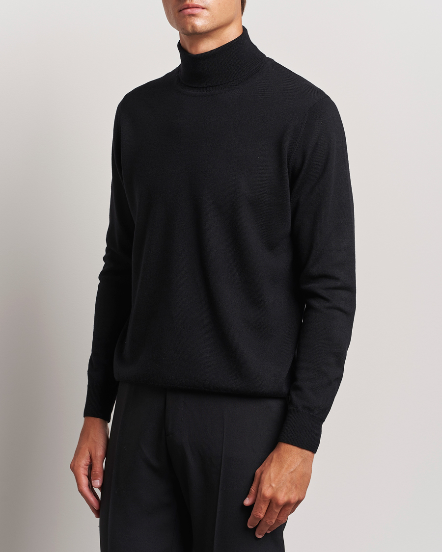 Herre | Business & Beyond - Casual | J.Lindeberg | Kaden Merino Turtleneck Black