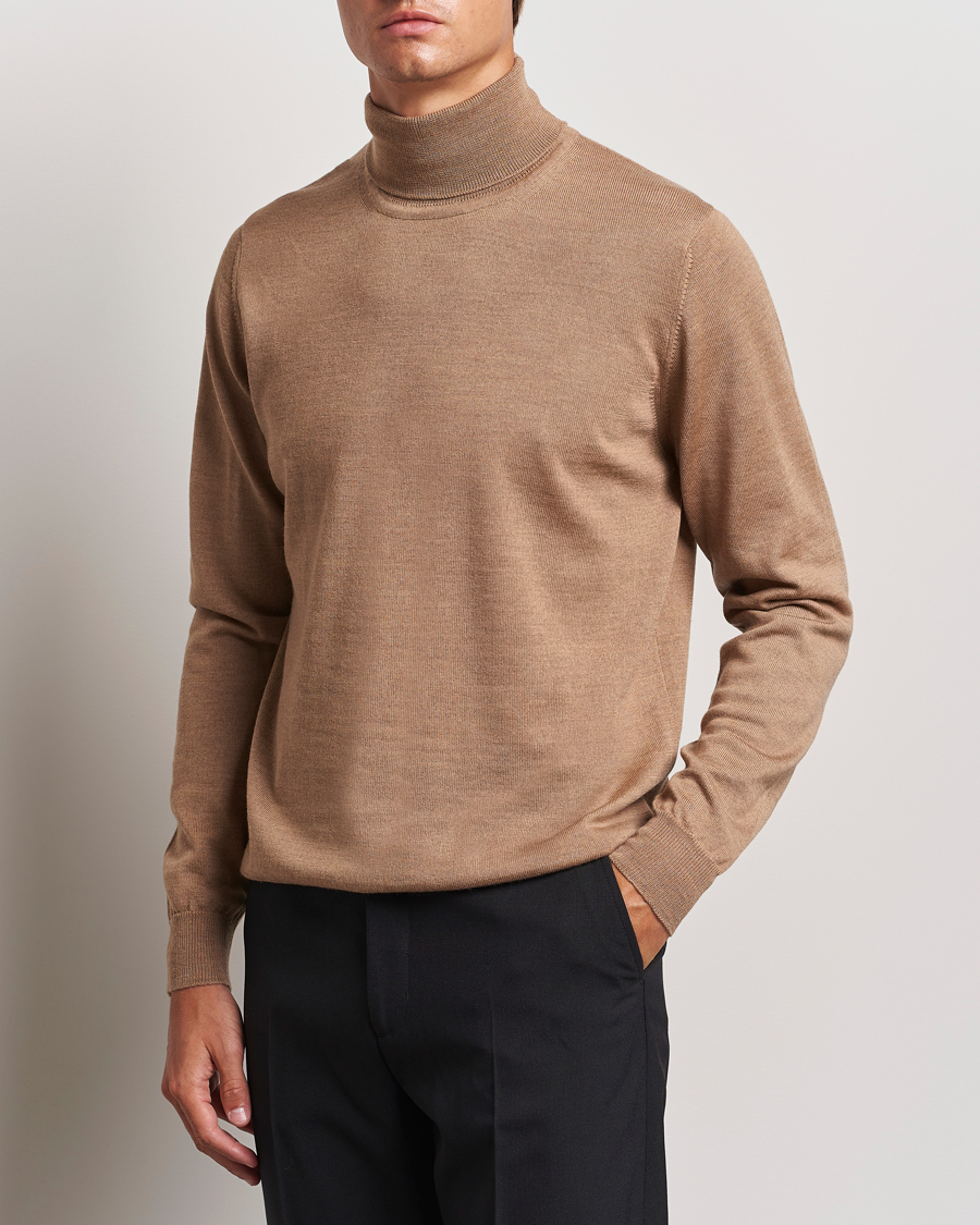 Herre |  | J.Lindeberg | Kaden Merino Turtleneck Tiger Brown