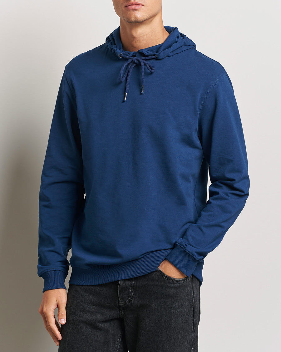 Herre |  | Bread & Boxers | Loungewear Hoodie Ink Blue