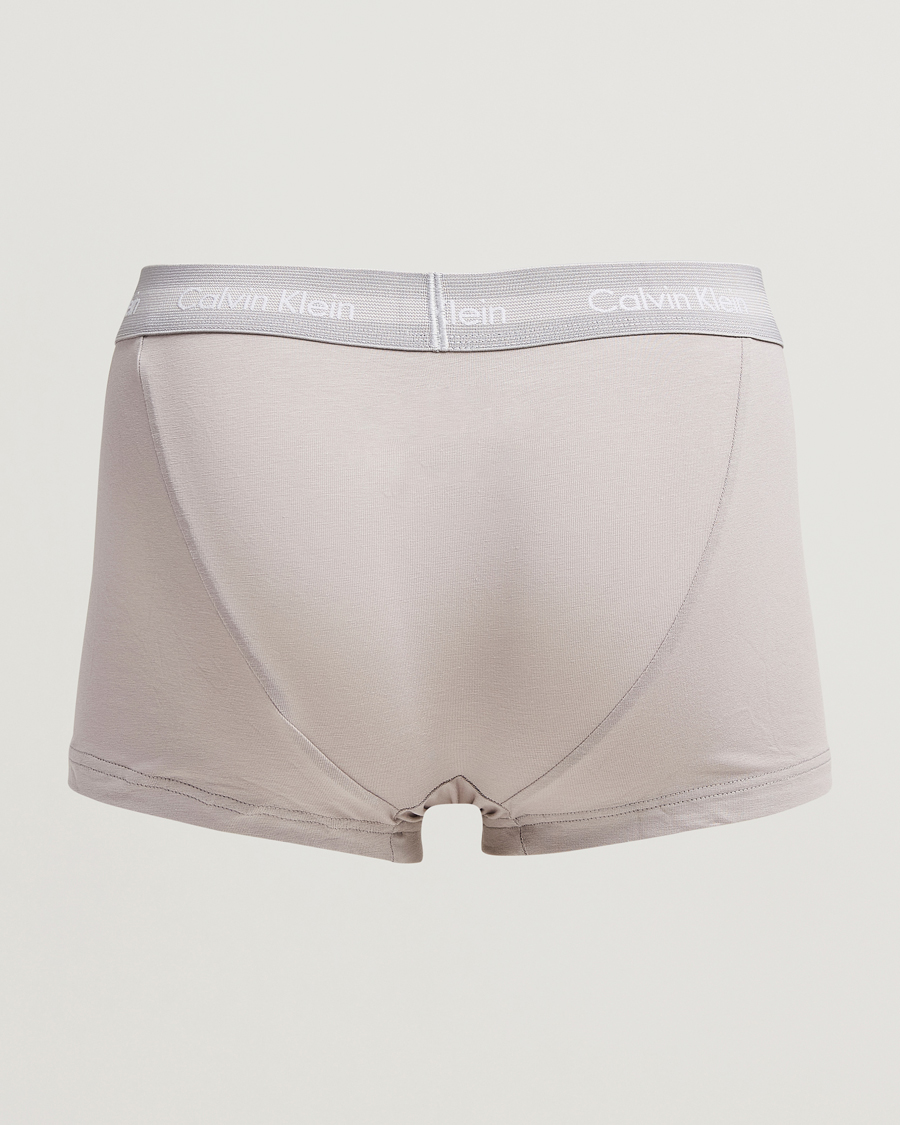 Herre |  | Calvin Klein | Cotton Stretch 3-Pack Low Rise Trunk Black/Blue/Grey