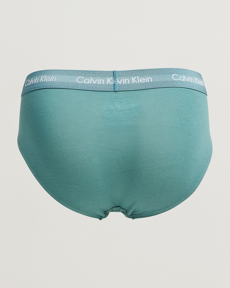 Herre |  | Calvin Klein | Cotton Stretch Hip Breif 3-Pack Black/Grey/Green