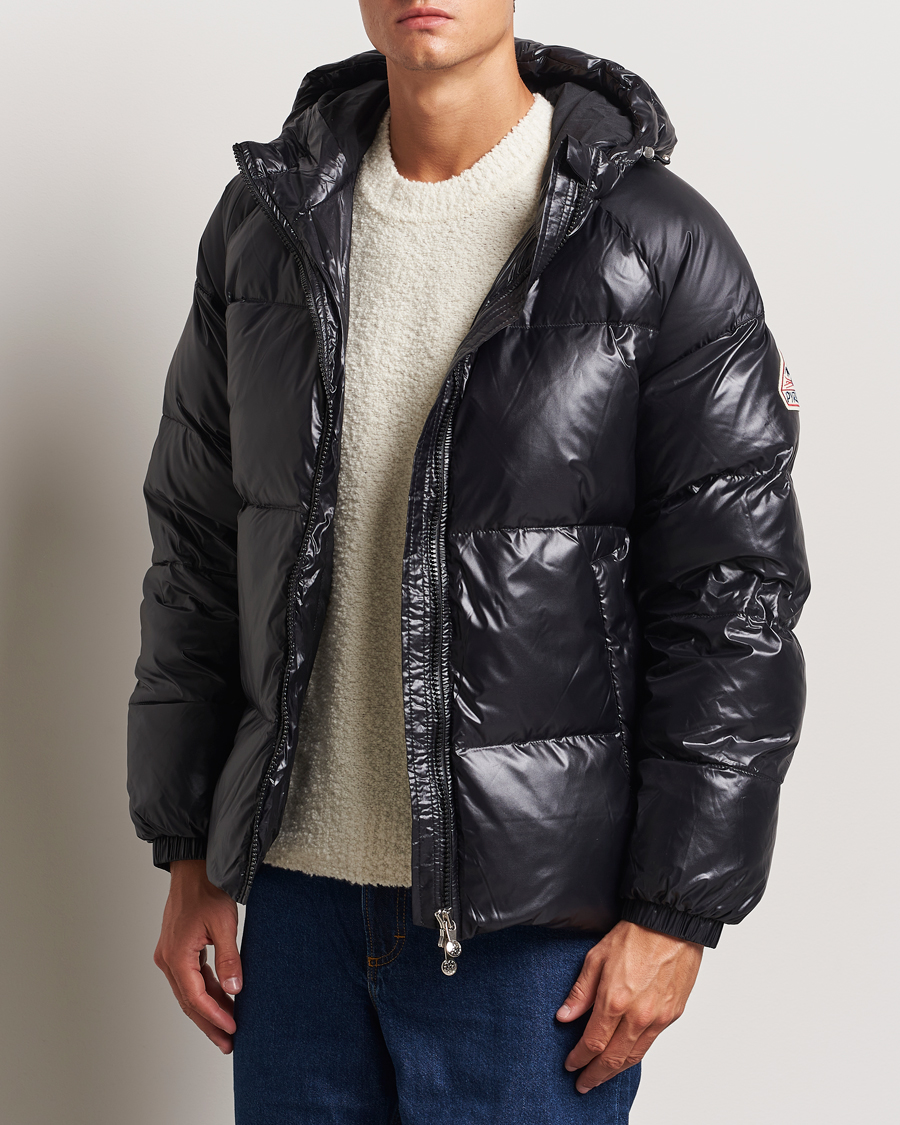 Herre | Outdoorjakker | Pyrenex | Sten Hooded Puffer Jacket Black