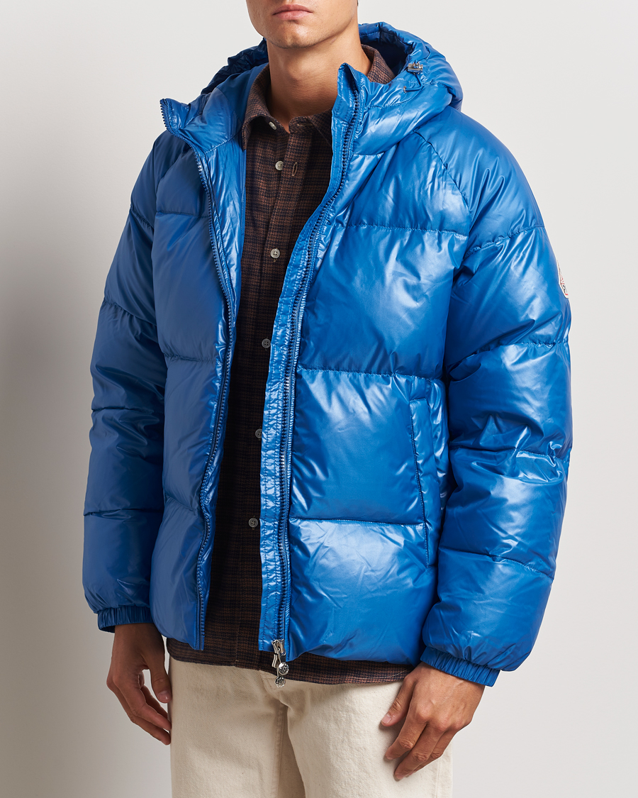 Herre | Outdoorjakker | Pyrenex | Sten Hooded Puffer Jacket Adriatic