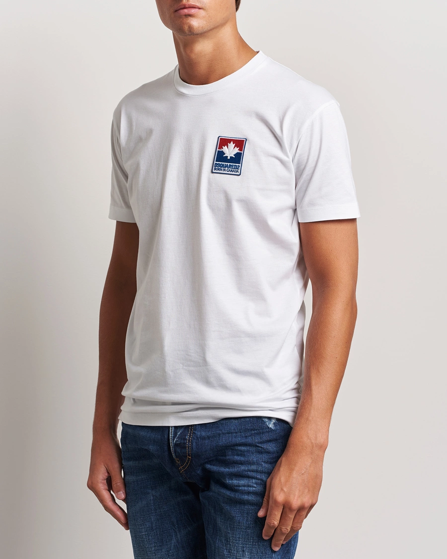 Herre | Tøj | Dsquared2 | Cool Fit Leaf T-Shirt White