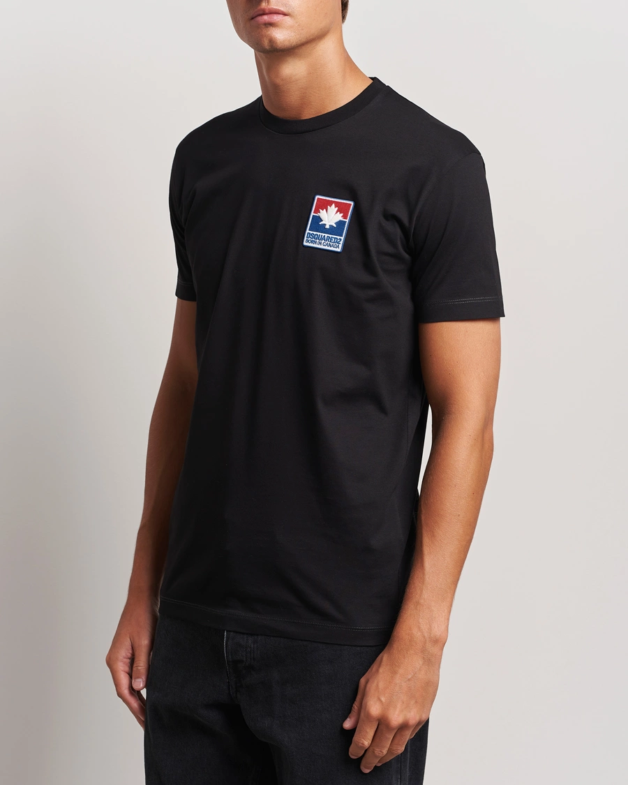 Herre | Tøj | Dsquared2 | Cool Fit Leaf T-Shirt Black