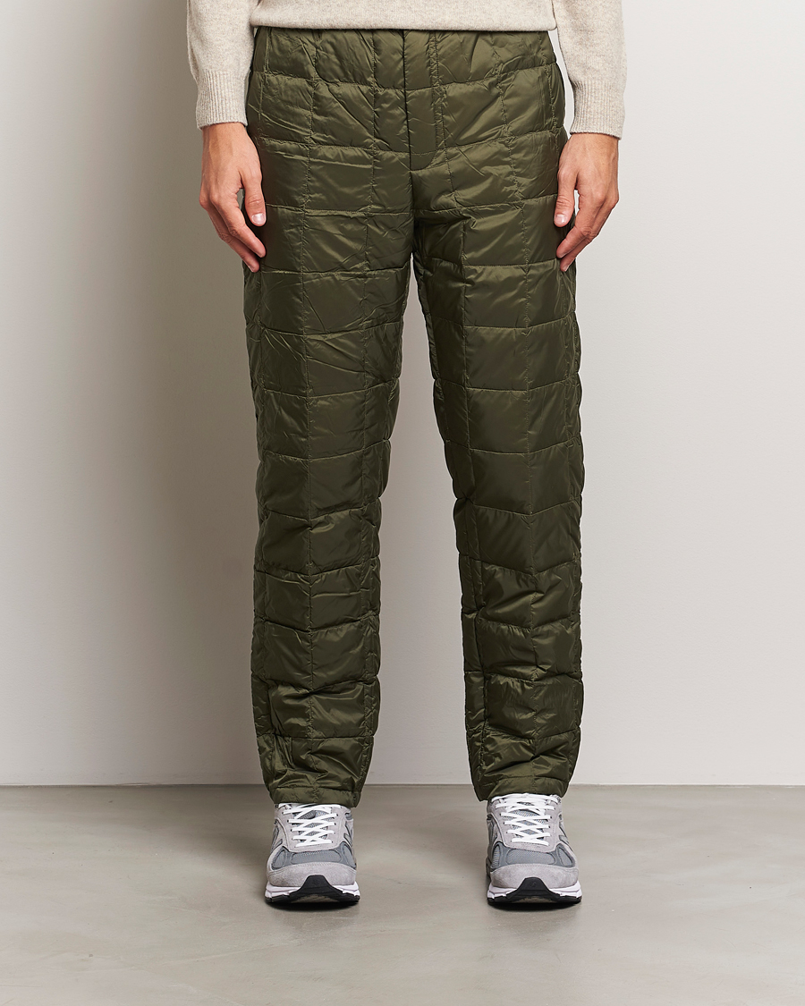 Herre | Tøj | TAION | Regular Straight Down Pants Dark Olive