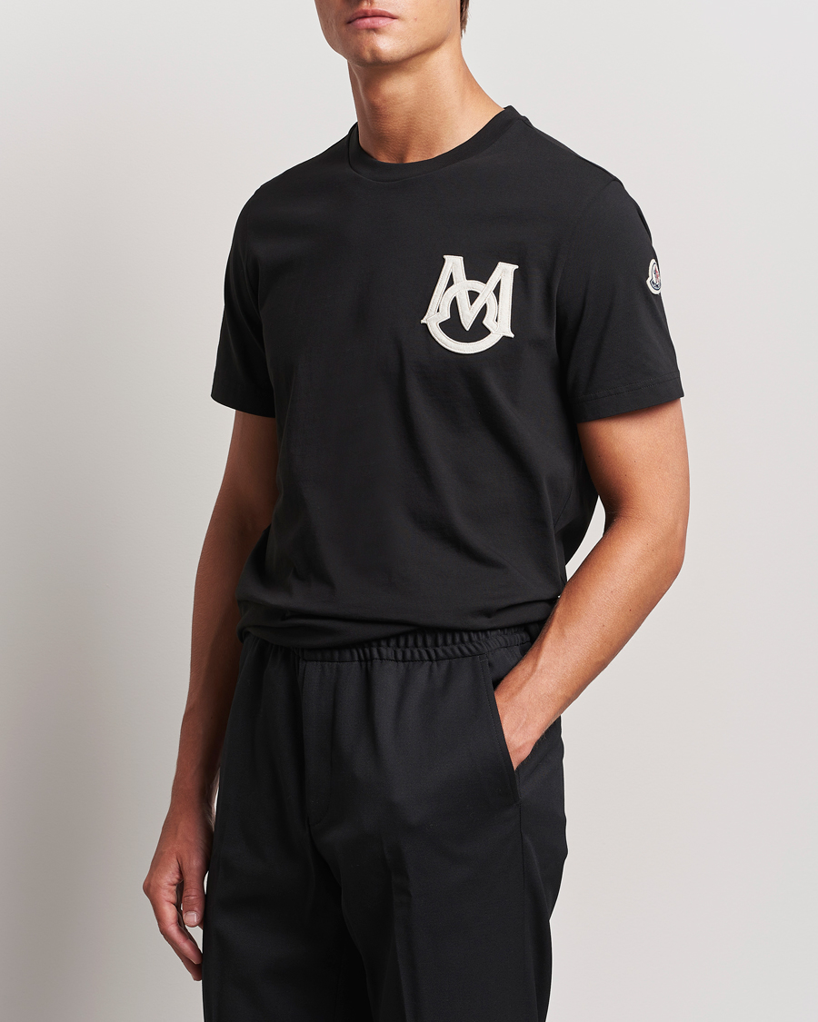 Herre |  | Moncler | Embossed Logo T-Shirt Black