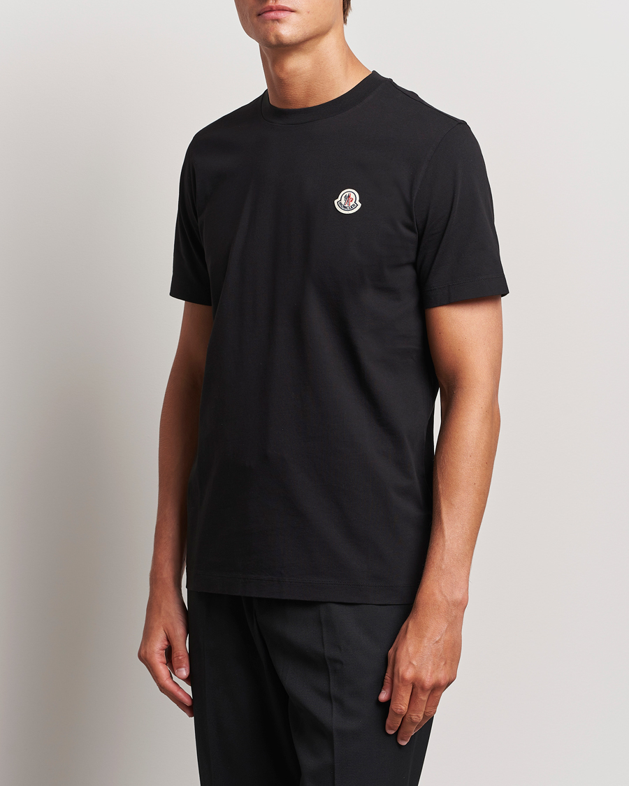 Herre |  | Moncler | 3-Pack Logo T-Shirt Black
