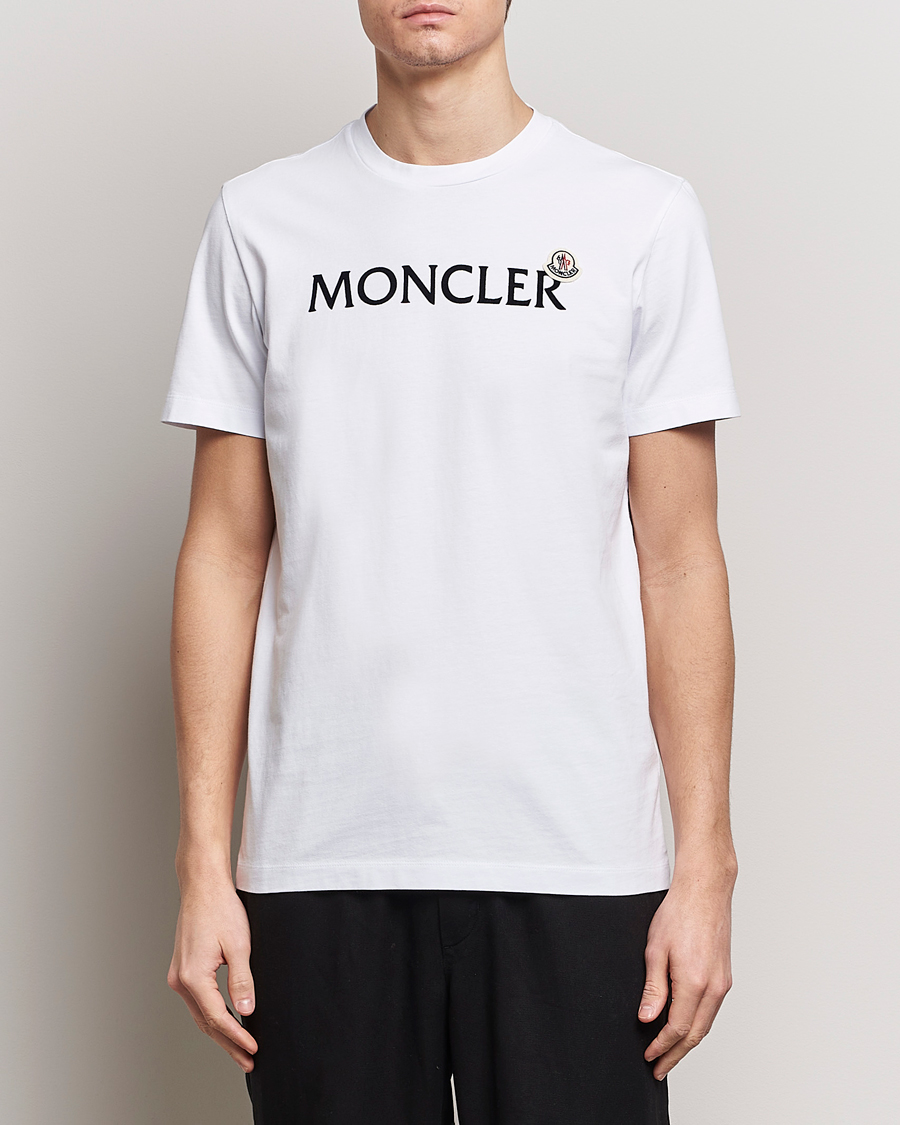 Herre |  | Moncler | Lettering Logo T-Shirt White