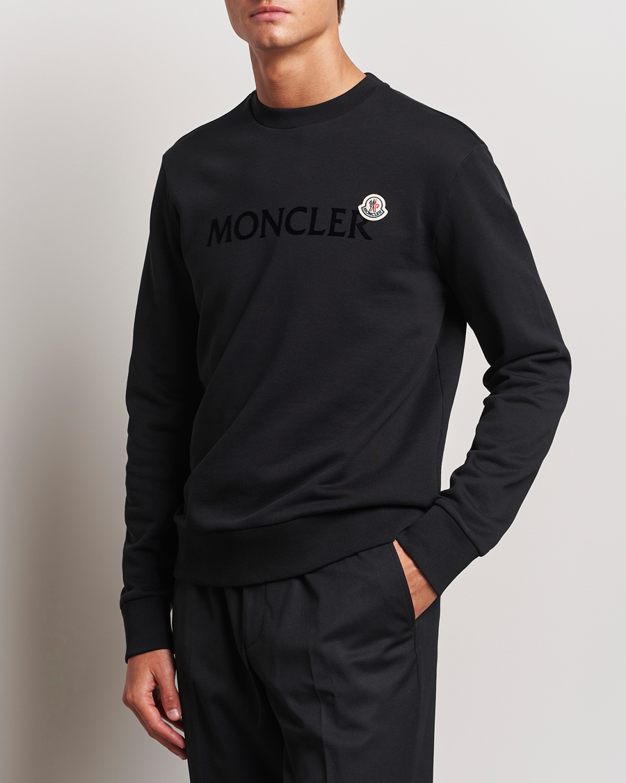 Moncler Lettering Logo Sweatshirt Black CareOfCarl