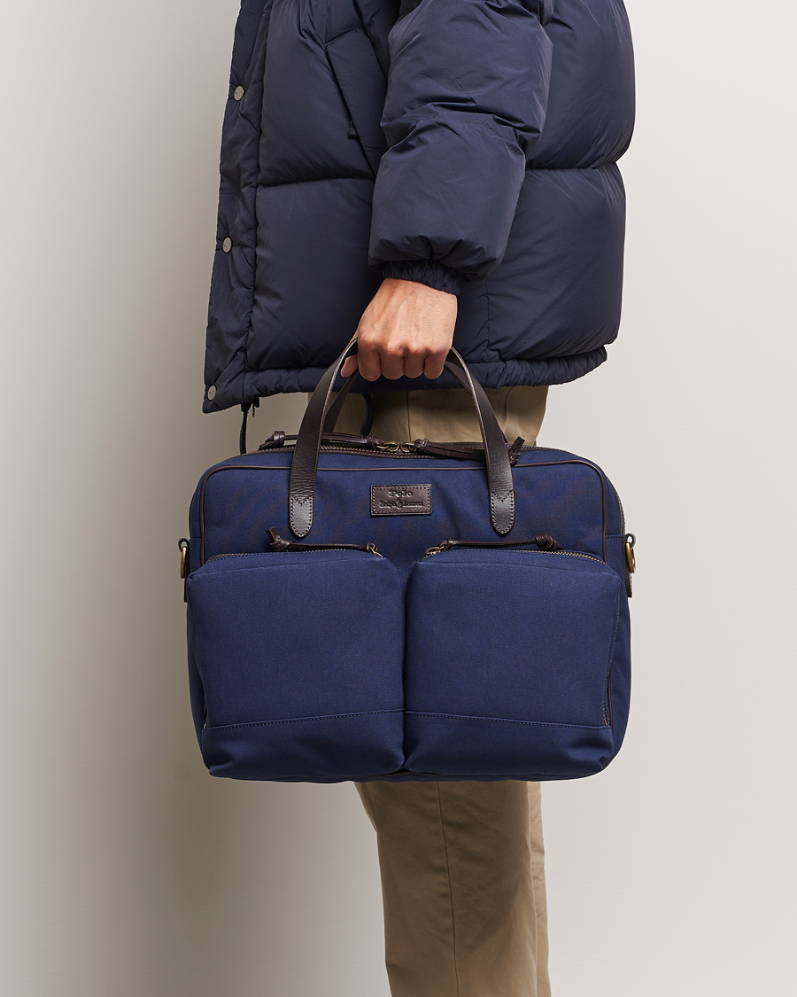 Herre |  | Polo Ralph Lauren | Commuter Canvas Messenger Bag Newport Navy/Dk Brown