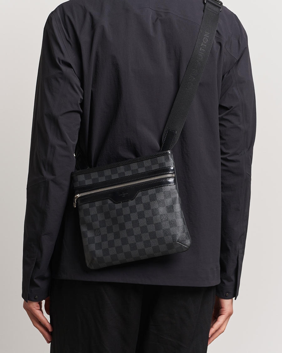 Herre | Pre-owned Tilbehør | Louis Vuitton Pre-Owned | Thomas Messenger Bag Damier Graphite 