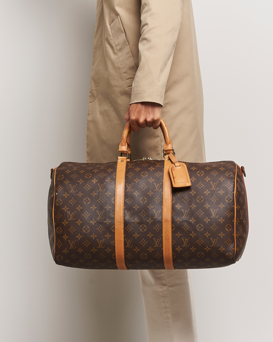 Herre | Pre-Owned & Vintage Bags | Louis Vuitton Pre-Owned | Keepall Bandoulière 50 Bag Monogram 