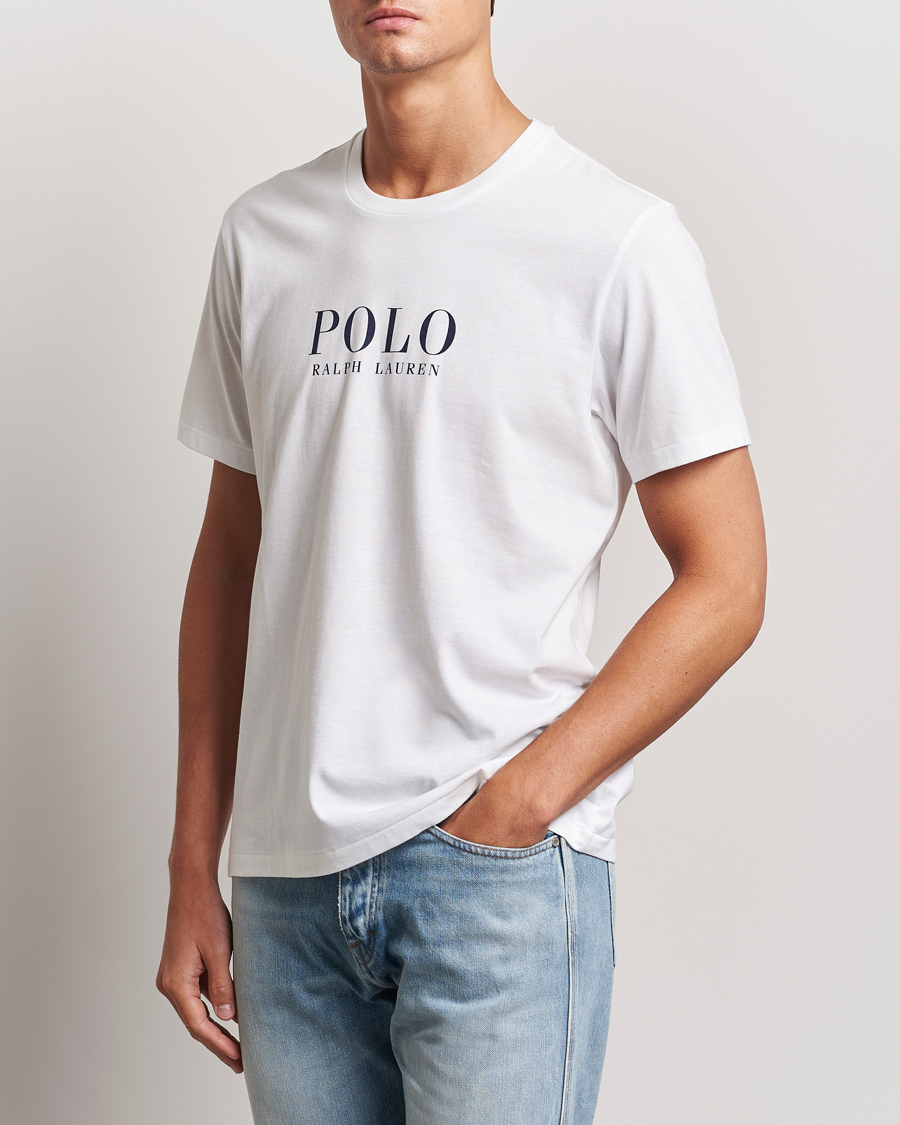 Herre |  | Polo Ralph Lauren | Logo Cotton Jersey Sleep T-Shirt White