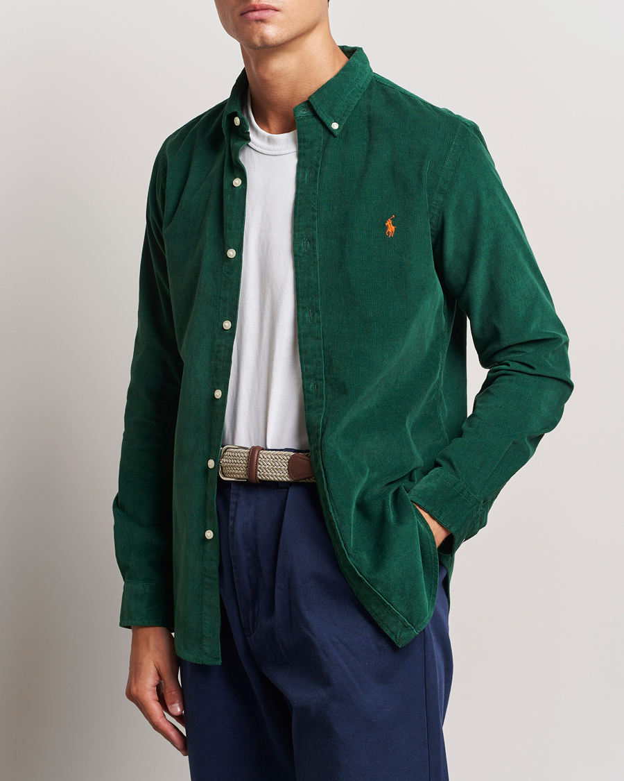 Herre | Fløjlsskjorter | Polo Ralph Lauren | Slim Fit Corduroy Shirt Vintage Pine