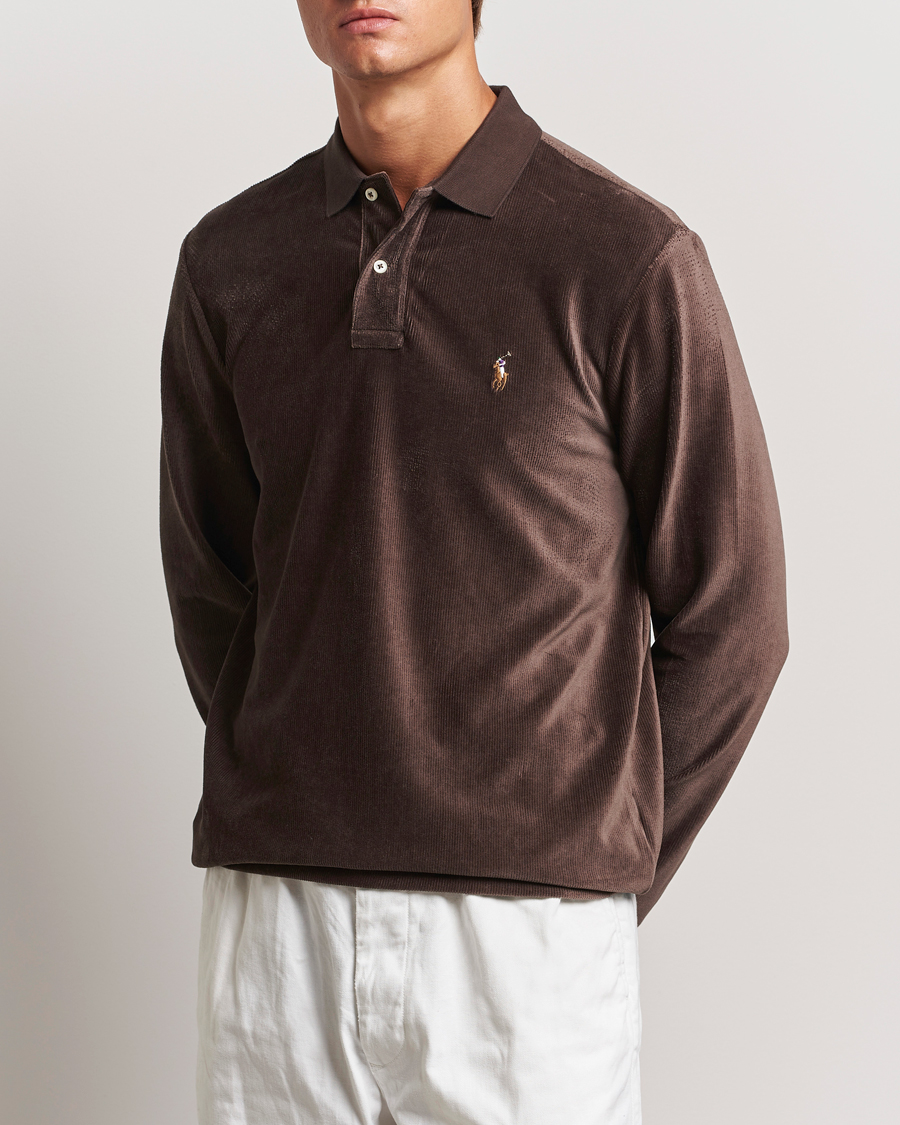 Herre | Polotrøjer | Polo Ralph Lauren | Corduroy Long Sleeve Polo Circuit Brown