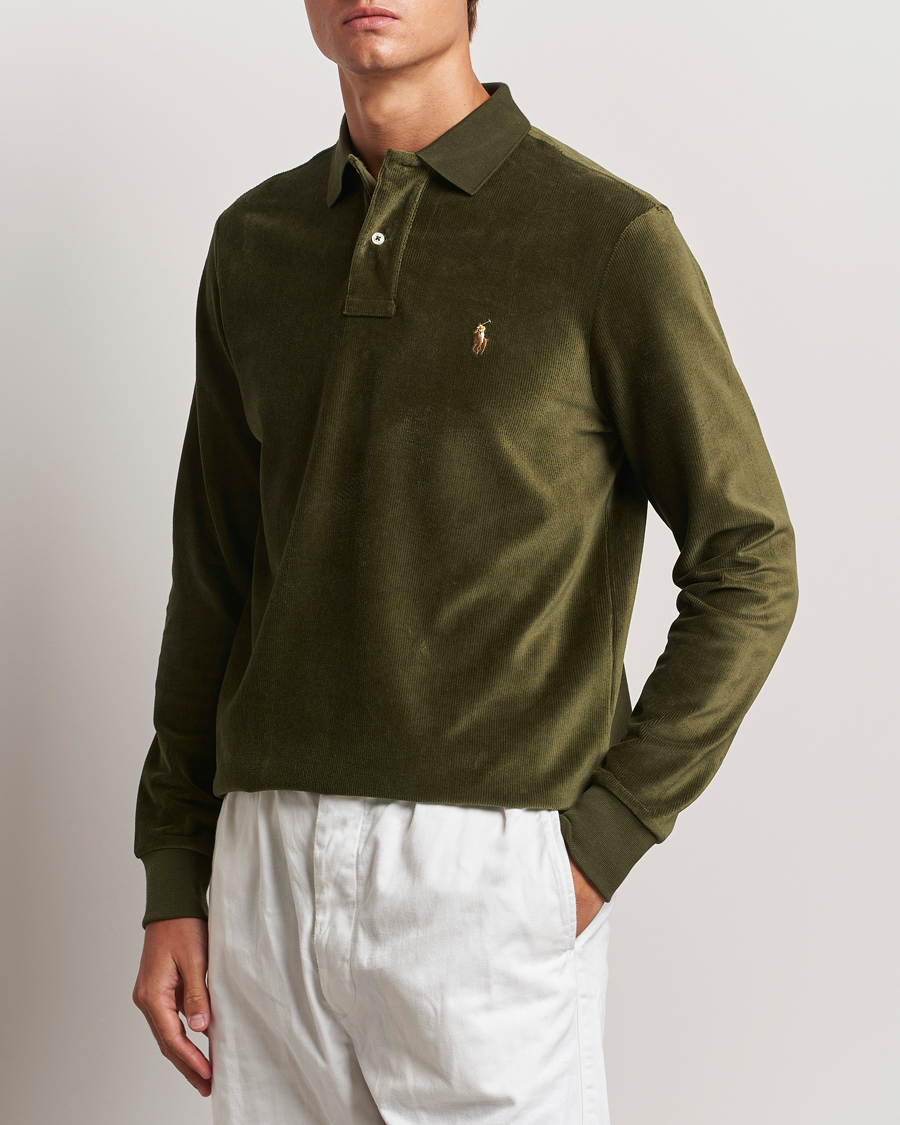 Herre | Polotrøjer | Polo Ralph Lauren | Corduroy Long Sleeve Polo Dark Loden