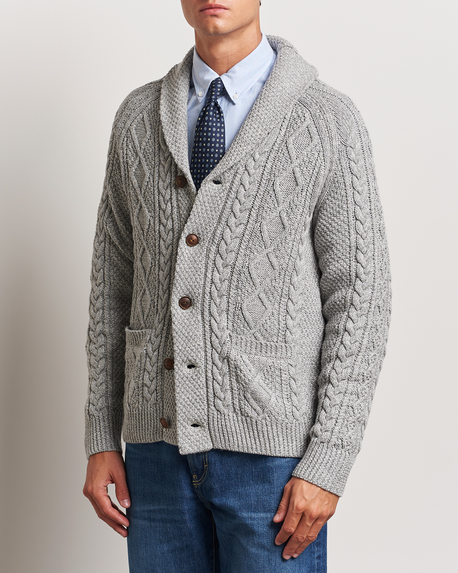 Herre |  | Polo Ralph Lauren | Cotton Shawl Cardigan Grey Combo