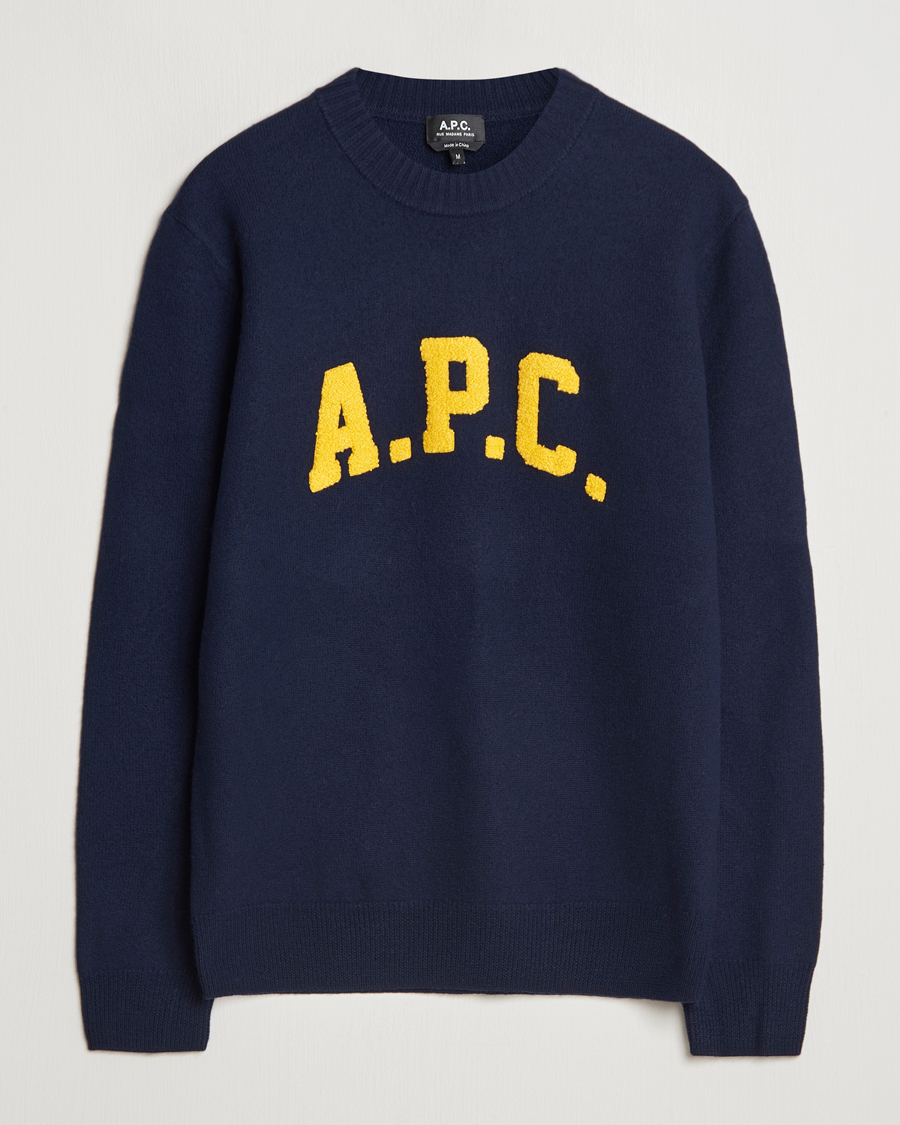 Herre | Trøjer | A.P.C. | Joshua Wool Sweater Dark Navy