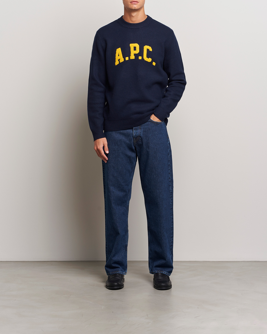Herre | Trøjer | A.P.C. | Joshua Wool Sweater Dark Navy