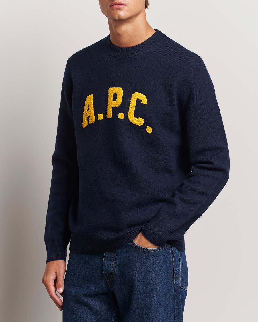 Herre | Trøjer | A.P.C. | Joshua Wool Sweater Dark Navy