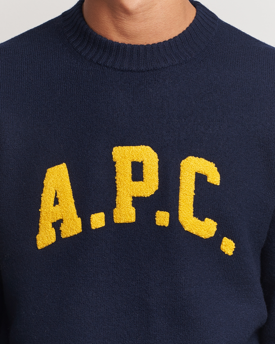 Herre | Trøjer | A.P.C. | Joshua Wool Sweater Dark Navy