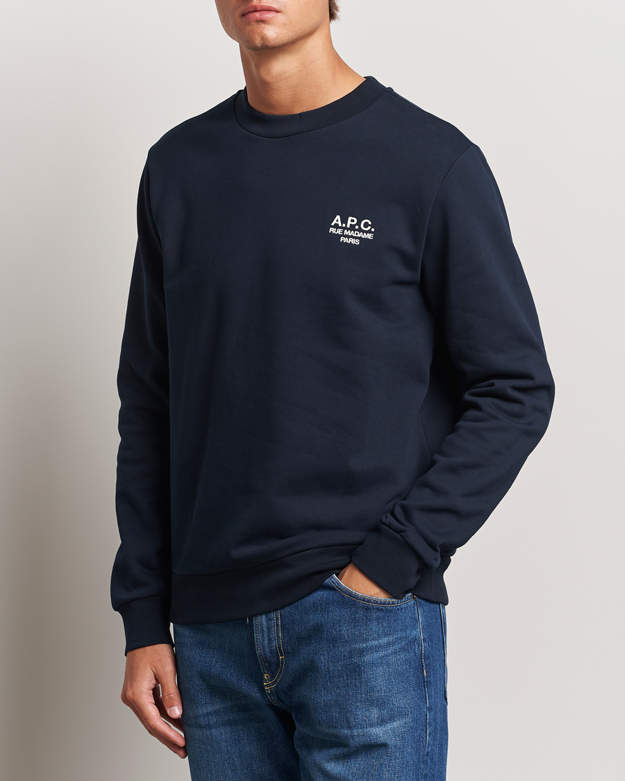 Herre | Sweatshirts | A.P.C. | Rue Madame Sweatshirt Dark Navy